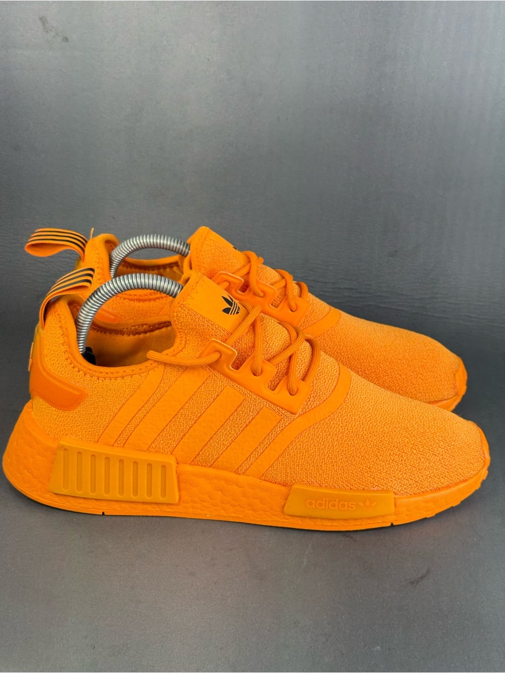 adidas NMD R1 Bright Orange athletic sneaker shoes womens size 8